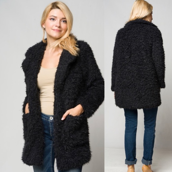 Jackets & Blazers - Last One! Teddy Bear Faux Fur Fuzzy Jacket Coat